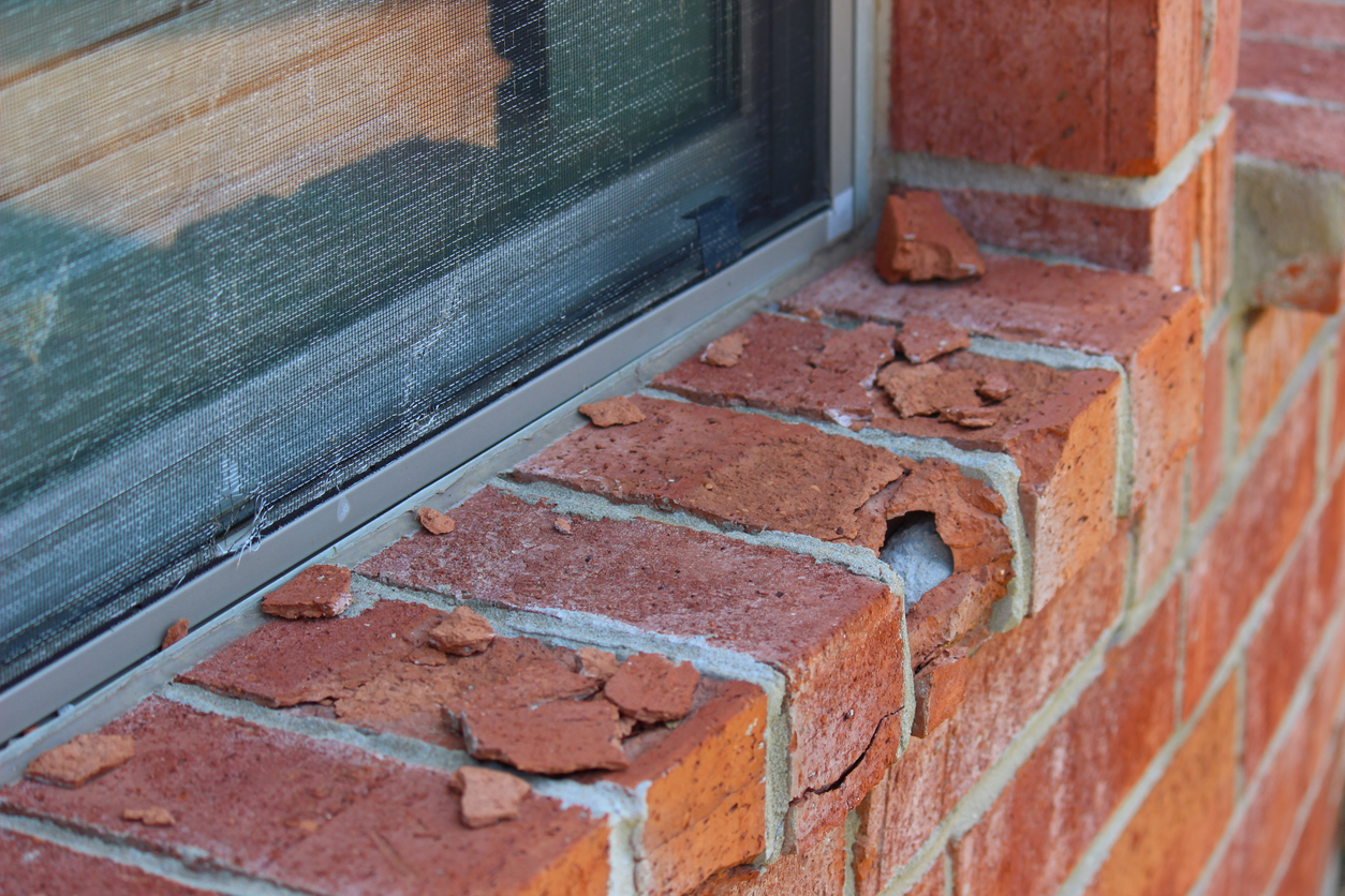 Interior damage from hail compromised roof