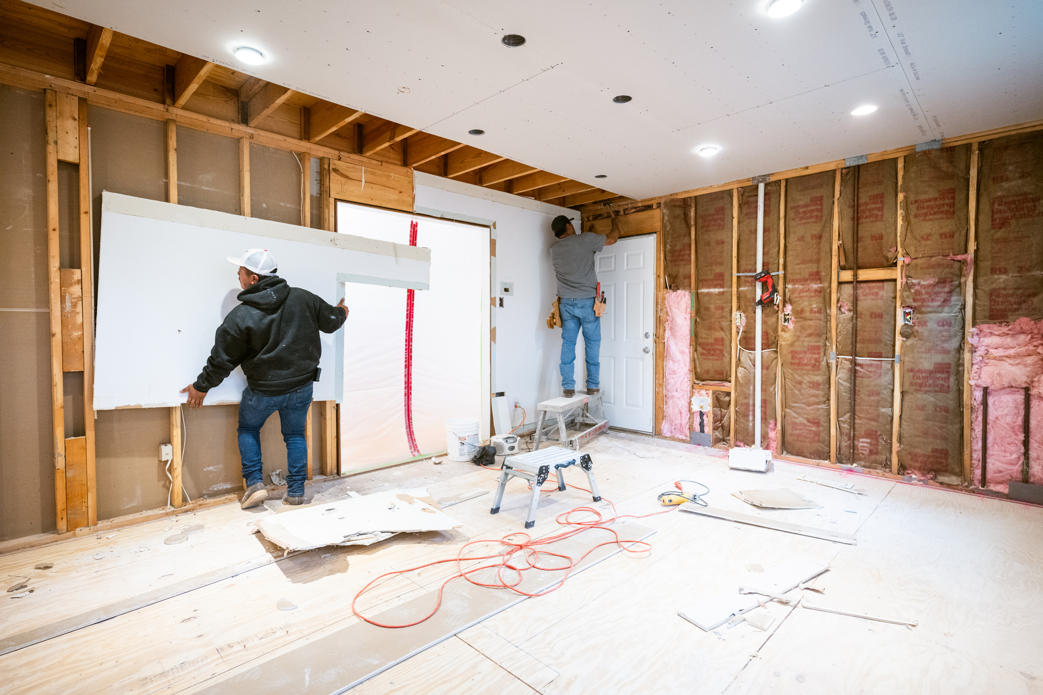 Five Star Restoration crew performing property reconstruction