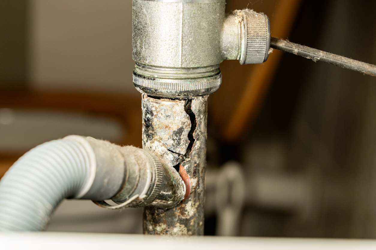 Burst pipe repair and cleanup